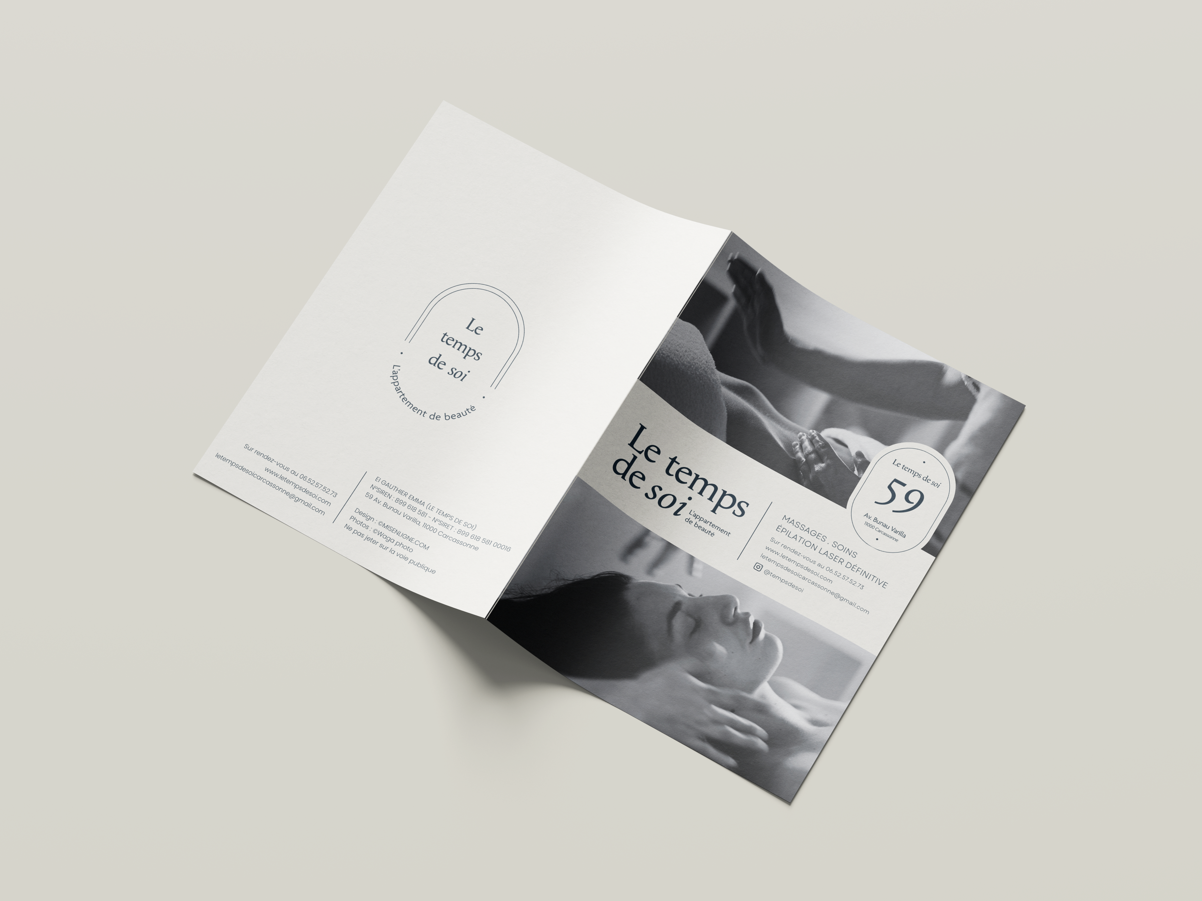 Le Temps de Soi – Création d’un flyer tarifaire